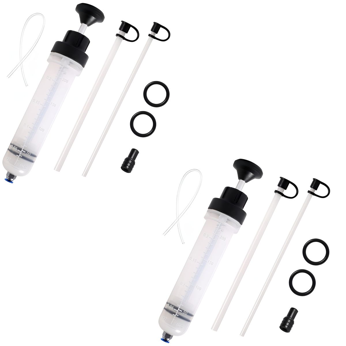 s-zoom.filetakealot-101933428-1.jpg 2pcs 200ml Automotive Fluid Extractor Syringe and Suction Pump Kit - Image 1
