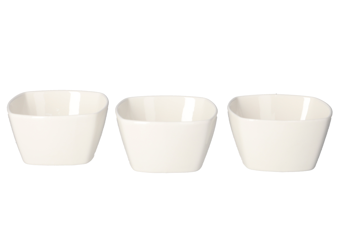 s-zoom.filetakealot-101943188-1.png Danny Home White Ceramic Snack & Dessert Bowl Set (3 pack) - Image 1