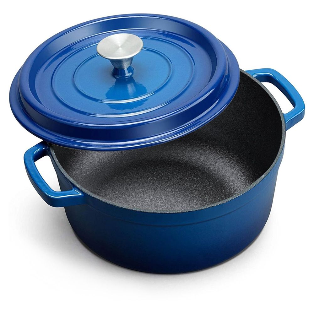 s-zoom.filetakealot-101974908-1.jpg 4 Liters Large - Dutch Oven Enamelled Cast Iron Pot - 27cm Royal Blue - Image 1