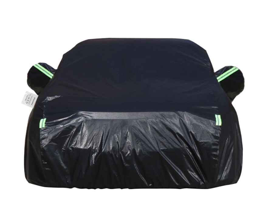 s-zoom.filetakealot-101975092-1.png Plain-Weave Aluminum-Coated Car Cover (Waterproof & Sun-Resistant) - Black - Image 1