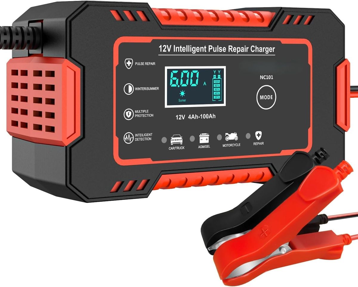 s-zoom.filetakealot-102035086-1.jpg OQIMAX 12V 6A Car Battery Trickle Charger Automotive Battery Maintainer - Image 1