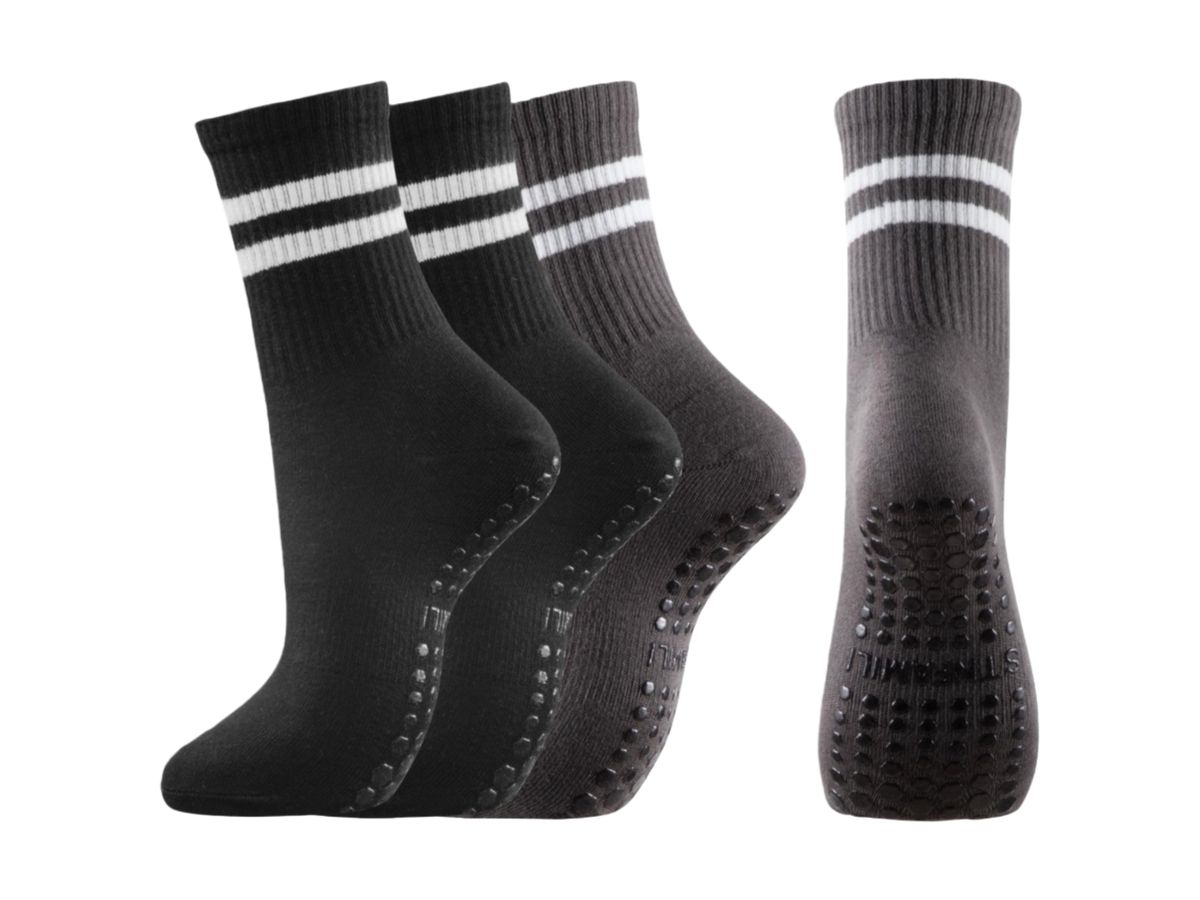 s-zoom.filetakealot-102116801-1.jpg Hexchasty 2 Pairs Non-Slip Pilates & Yoga Grip Socks for Pilates Fitness - Image 1