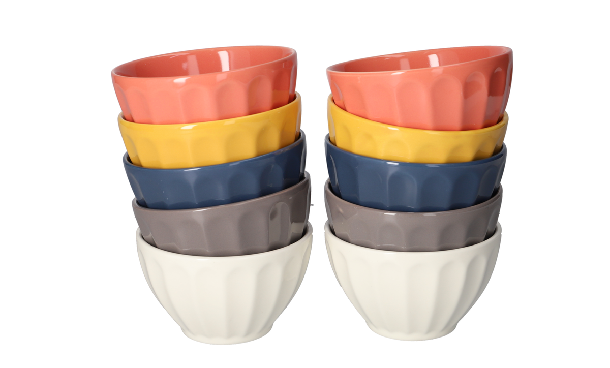 s-zoom.filetakealot-102144861-1.png Danny Home Assorted Colour Porcelain Bowl Set - 10 Piece - Image 1