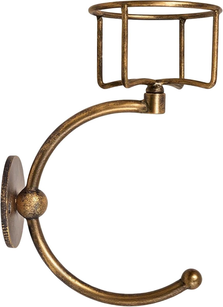 s-zoom.filetakealot-102208019-1.jpg C-Shaped Towel Ring with Top Storage Basket - Image 1