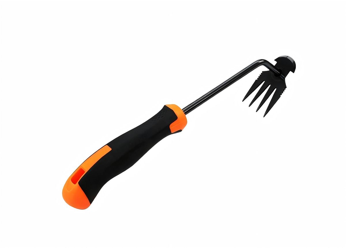 s-zoom.filetakealot-102215668-1.jpg 4-Tooth Manual Weeding Tool - Dual-Purpose Uprooting & Weeding Tool - Image 1