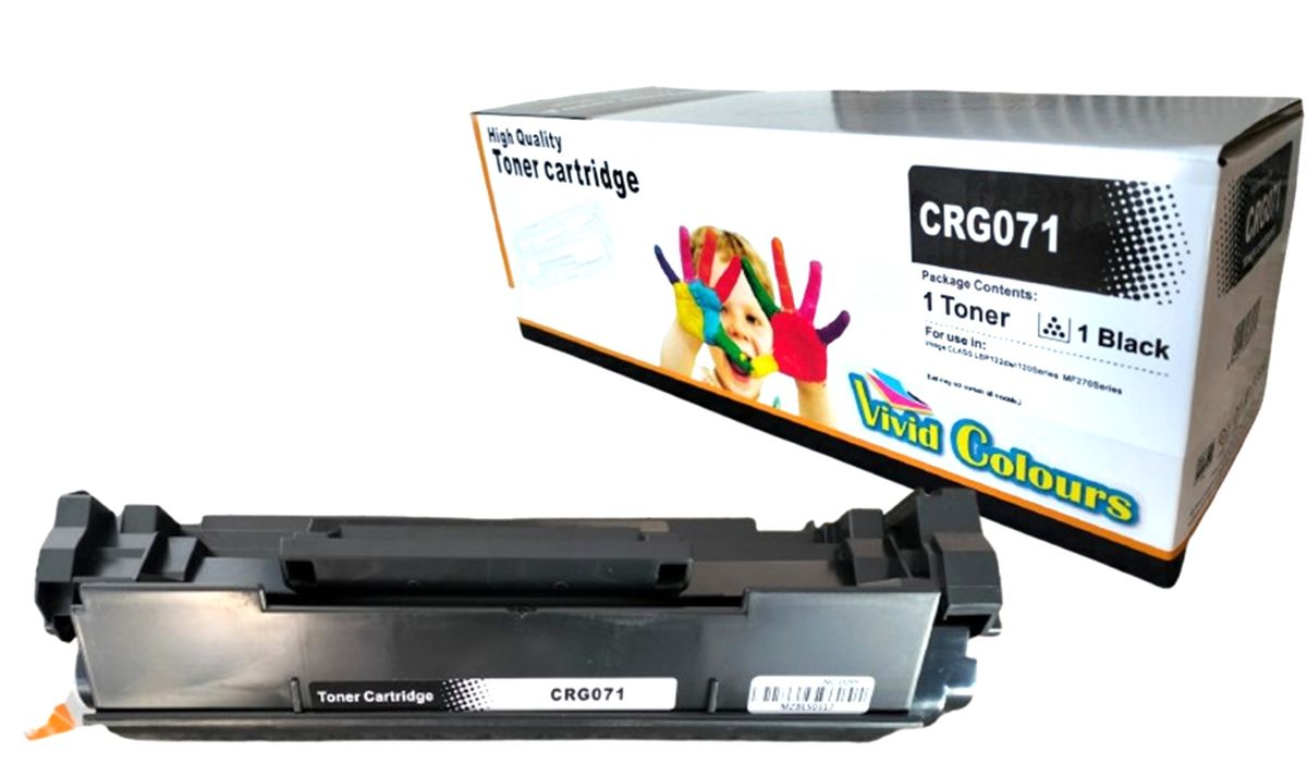 s-zoom.filetakealot-102382122-1.jpg Vivid Colours Compatible with Canon 071A / CRG071A / 071 Black Toner Cart - Image 1