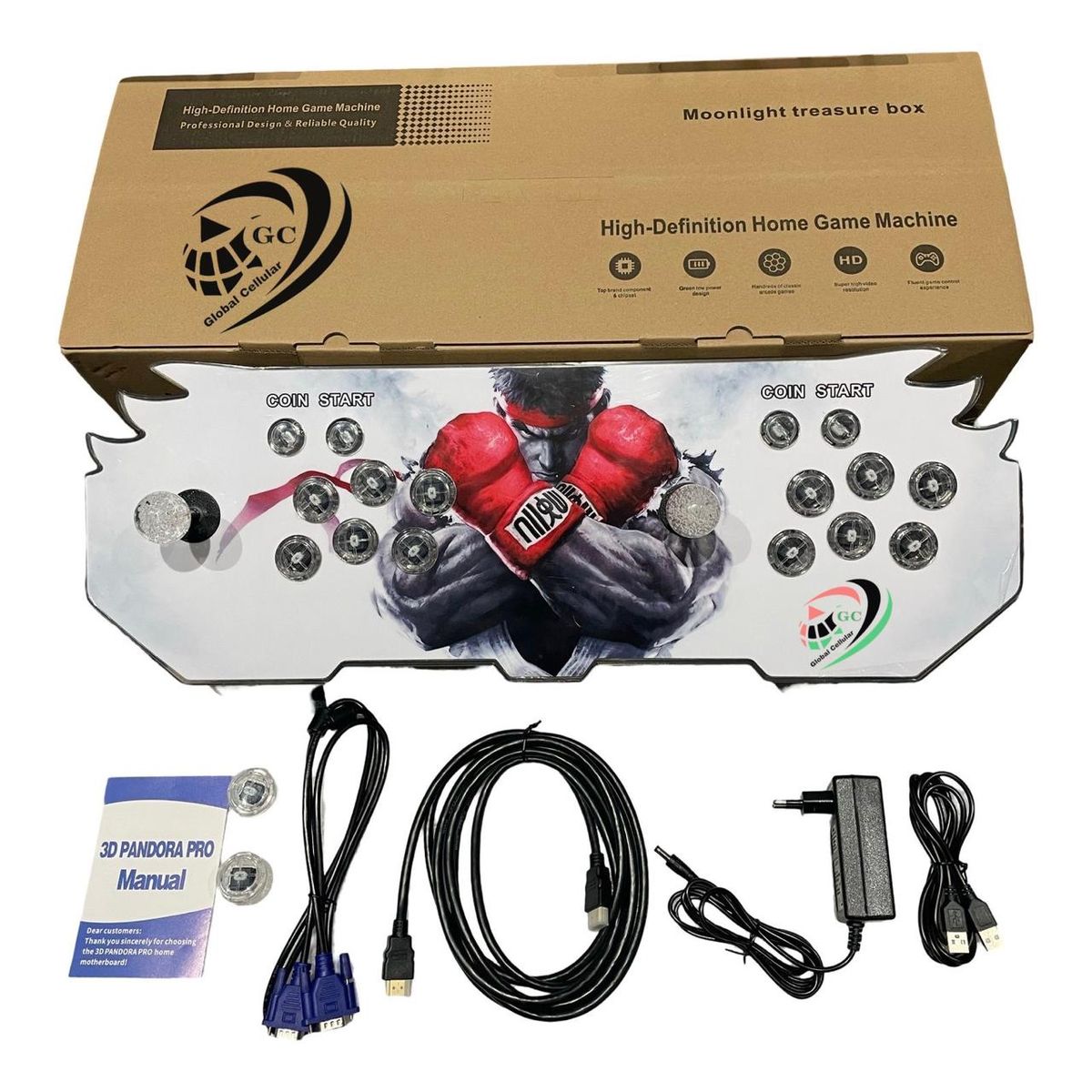 s-zoom.filetakealot-102382141-1.jpg Pandora Game 3D Arcade Console- 36800 Built-In Classic Games Dual Player HD - Image 1