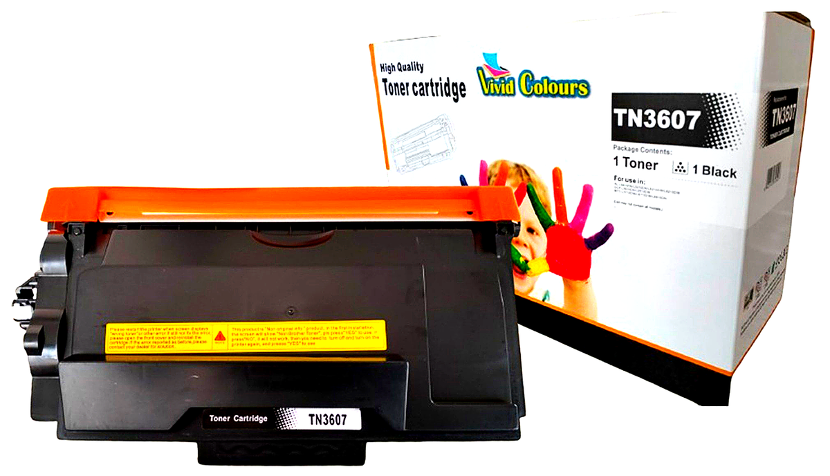s-zoom.filetakealot-102389720-1.png Vivid Colours Compatible WITH -Brother TN3607 Black Toner Cartridge - Image 1