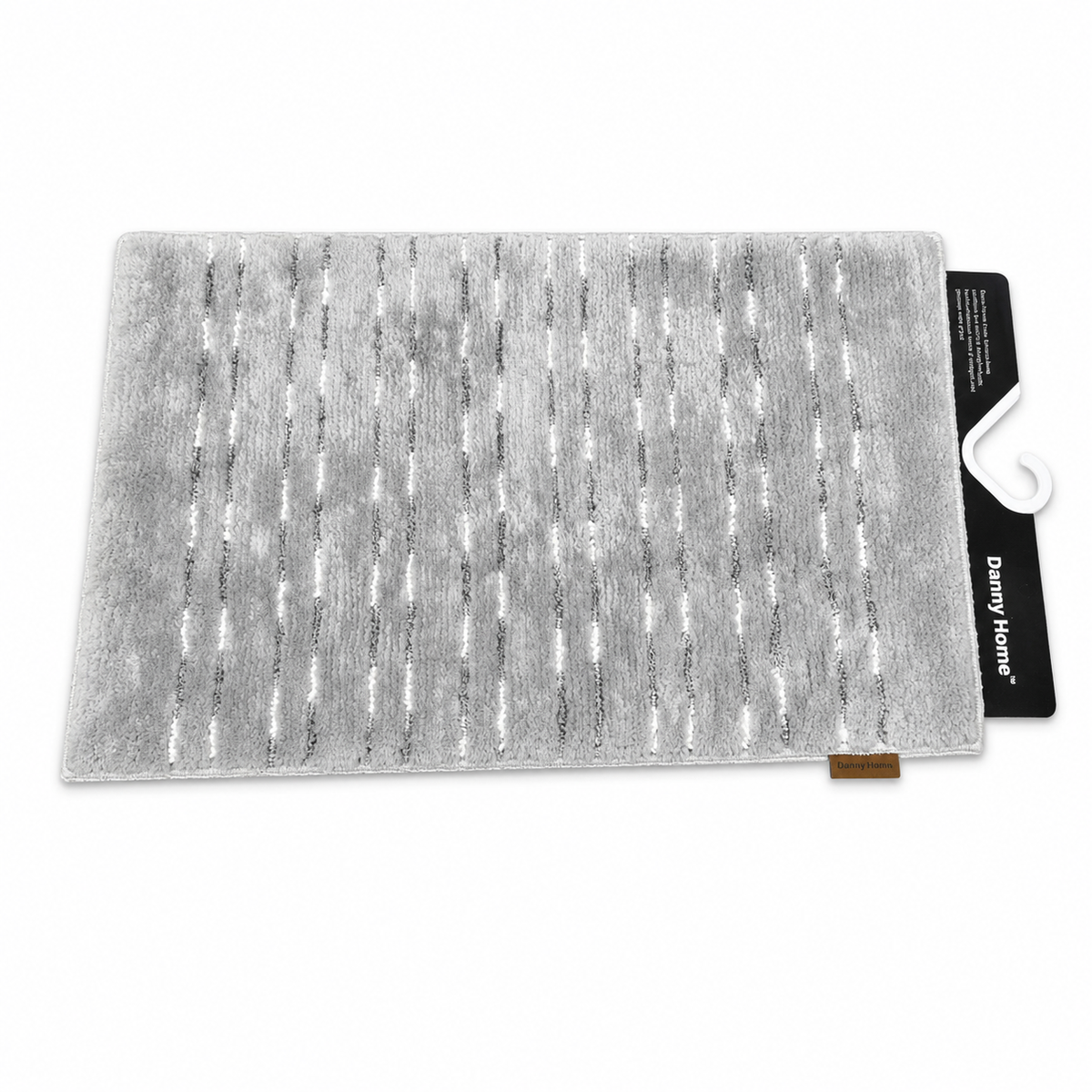 s-zoom.filetakealot-102390849-1.png Danny Home Grey Plush Bath Mat - 50 x 80cm - Image 1