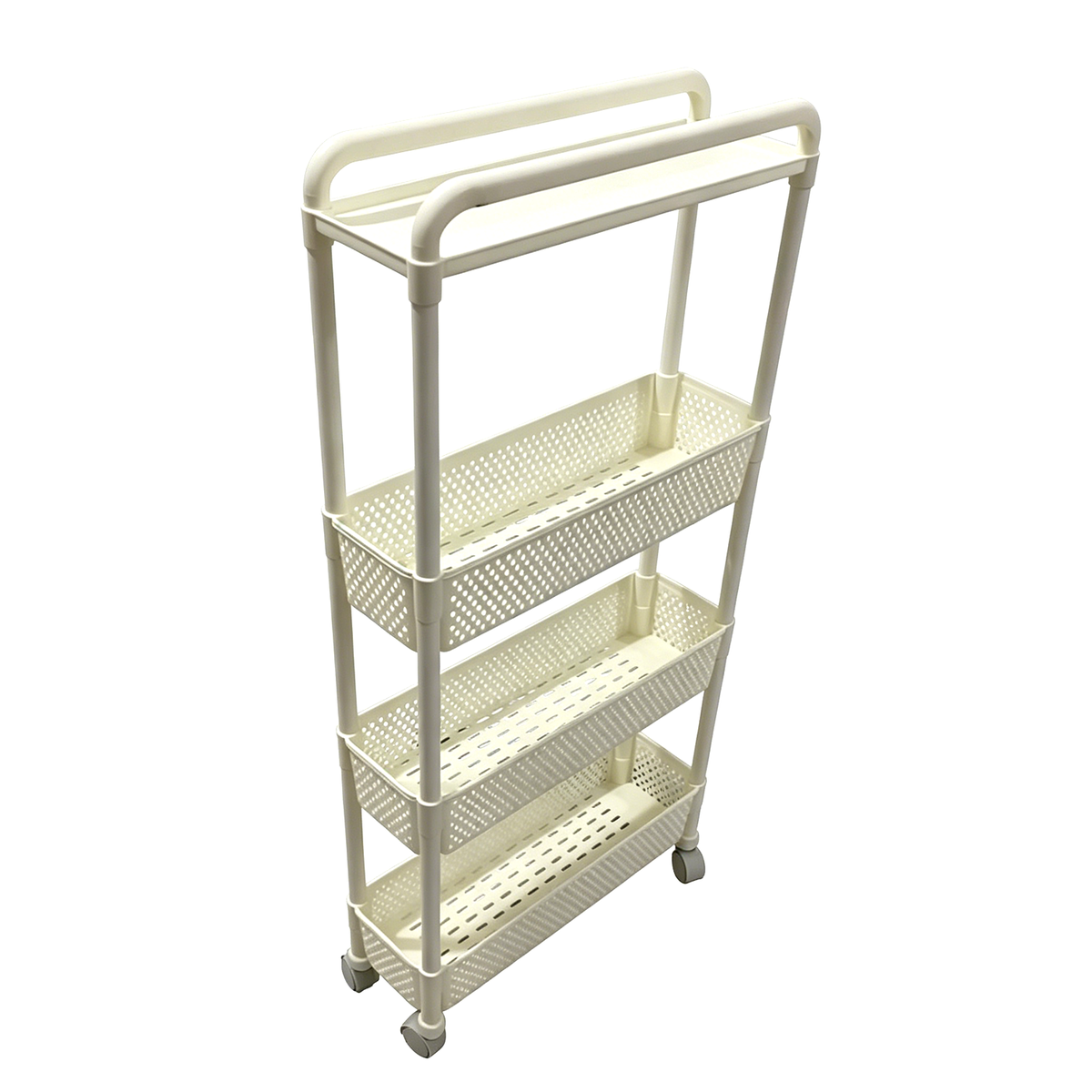 s-zoom.filetakealot-102400829-1.png 4 Tier Rolling Carts Utility Cart Storage Cart Home Kitchen Office Bathroom - Image 1