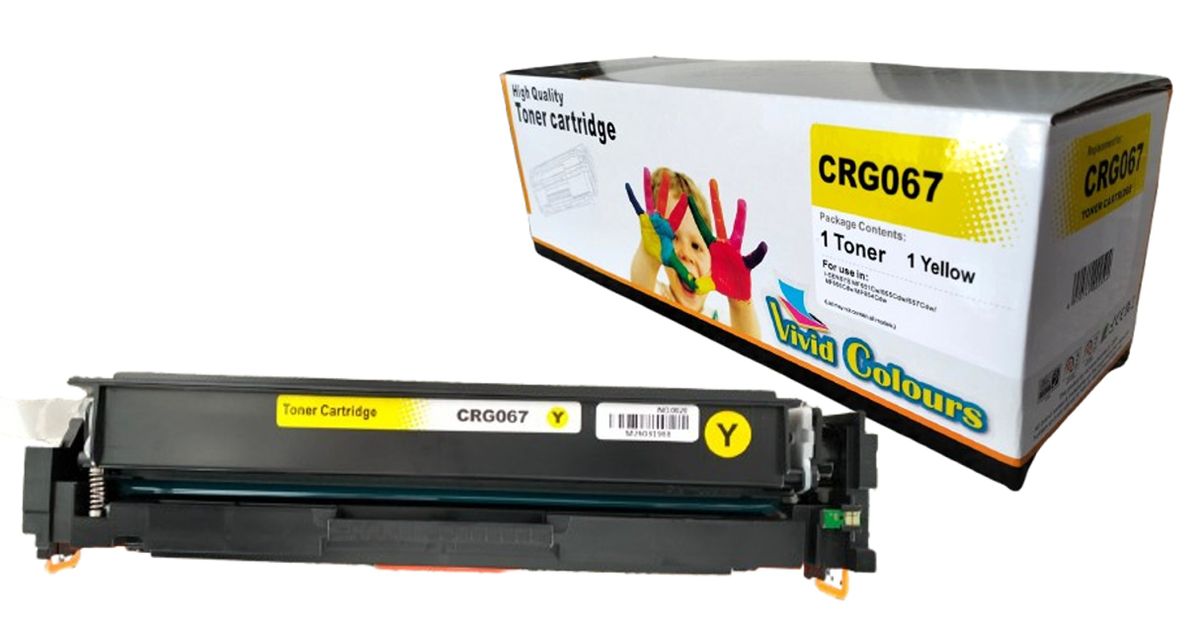 s-zoom.filetakealot-102454893-1.jpg Vivid Colours Compatible WITH - Canon 067 / CRG067 Yellow Toner Cartridge - Image 1