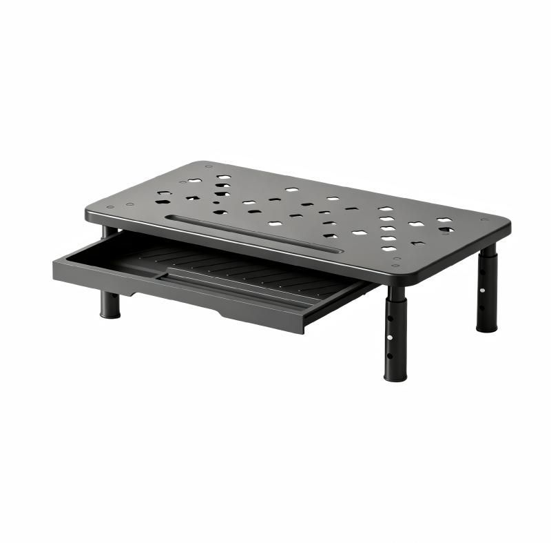 s-zoom.filetakealot-102492686-1.jpg Adjustable Monitor Stand Riser with Drawer for PC Laptop Desk Organizer - Image 1