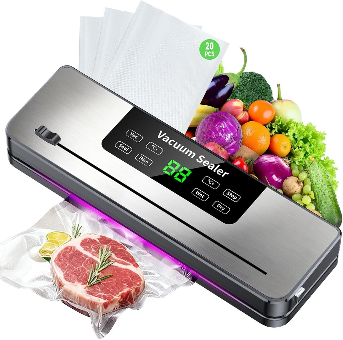 s-zoom.filetakealot-102566788-1.jpg Terdove Food Vacuum Sealer Machine With UV Light & Built-In Cutter-kitchens - Image 1