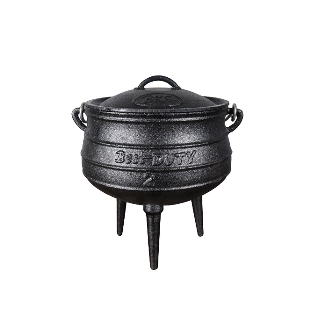s-zoom.filetakealot-102615496-1.png Best Duty Cast Iron Potjie 3-leg 6L (Size 2) - Image 1