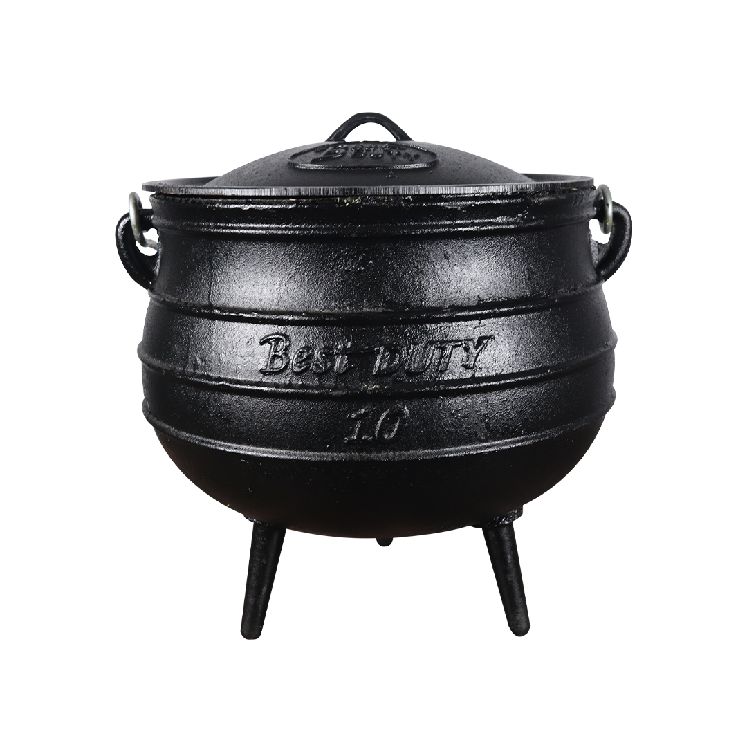 s-zoom.filetakealot-102615497-1.png Best Duty Cast Iron Potjie 3-leg 28L (Size 10) - Image 1