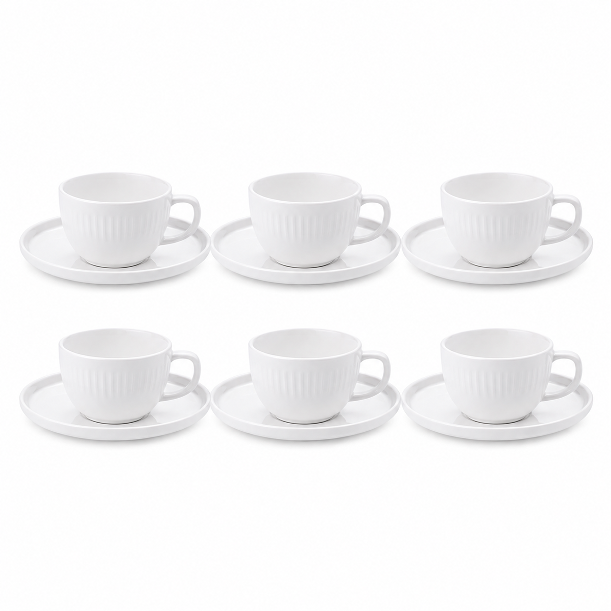 s-zoom.filetakealot-102650901-1.png Danny Home 12-Piece White Ceramic Espresso Cup and Saucer Set - 100ml - Image 1