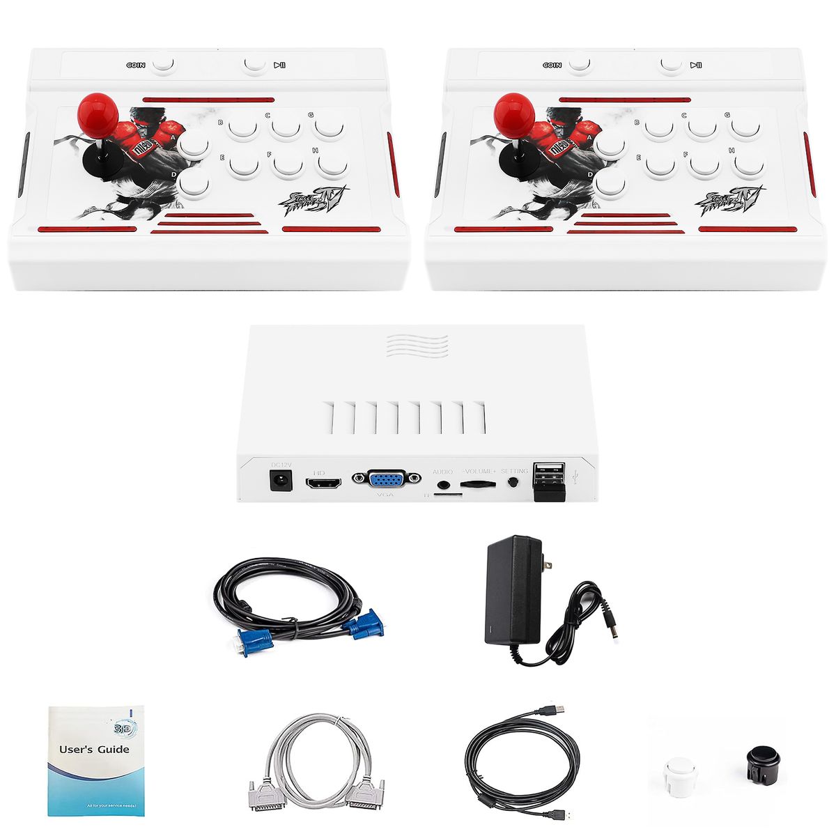 s-zoom.filetakealot-102660654-1.jpg Home Retro Gaming Console HDMI HD 2P Joystick 10000+ Classic Arcade Games - Image 1