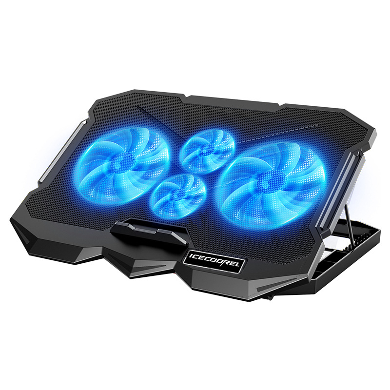 s-zoom.filetakealot-102673546-1.png Ice Coorel Laptop Cooling Pad,Powerful 4-Turbine Fast Cooling Fits to 17" - Image 1