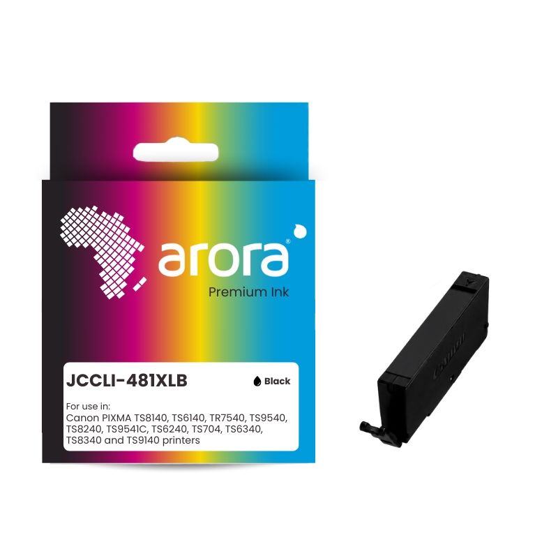 s-zoom.filetakealot-102695912-1.jpg Arora 481XL Black High Yield Compatible Ink Cartridge - CLI-481XLBK - Image 1