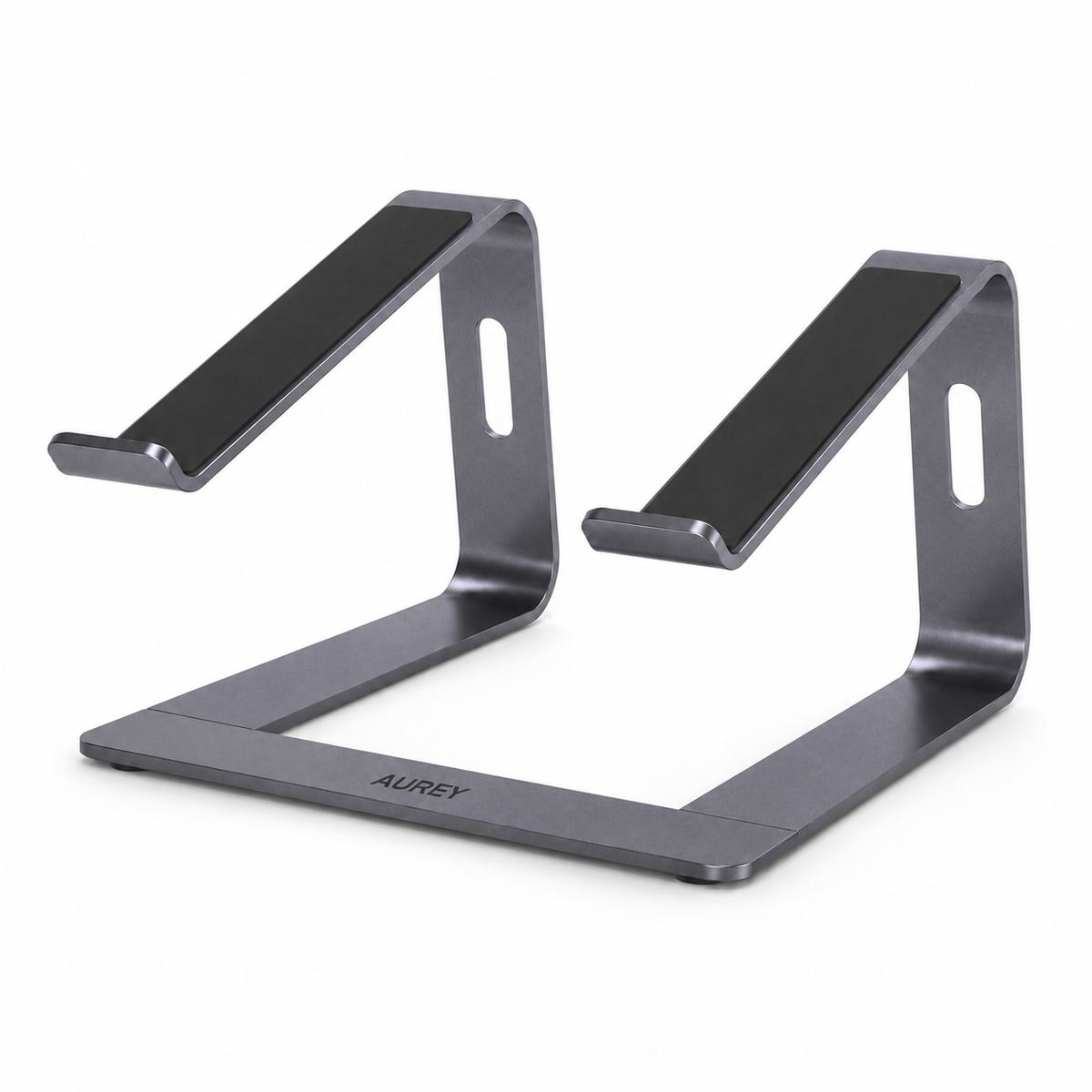 s-zoom.filetakealot-102713995-1.png Laptop Stand, Aluminum Ergonomic Riser, Foldable Cooling Desk Holder AUREY - Image 1