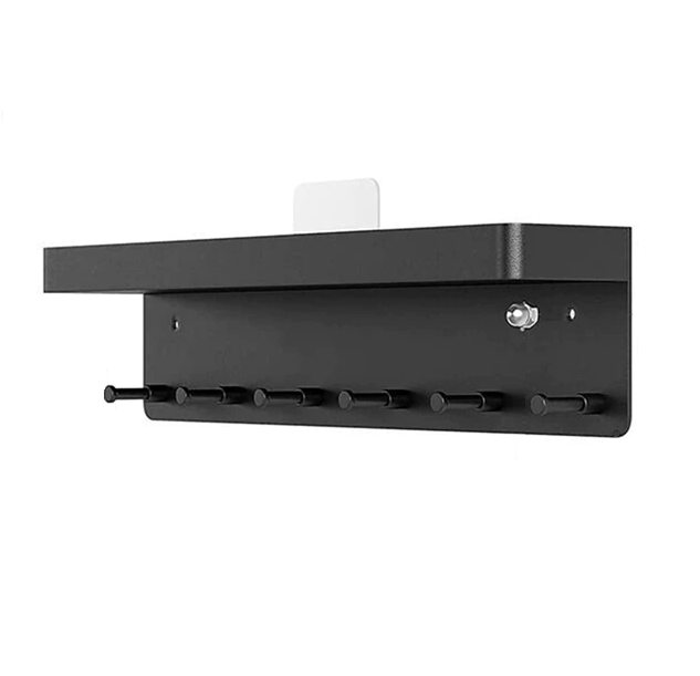 s-zoom.filetakealot-102721408-1.png Drill-Free Wall Mount Storage Rack, Heavy Duty Carbon Steel Organizer - Image 1