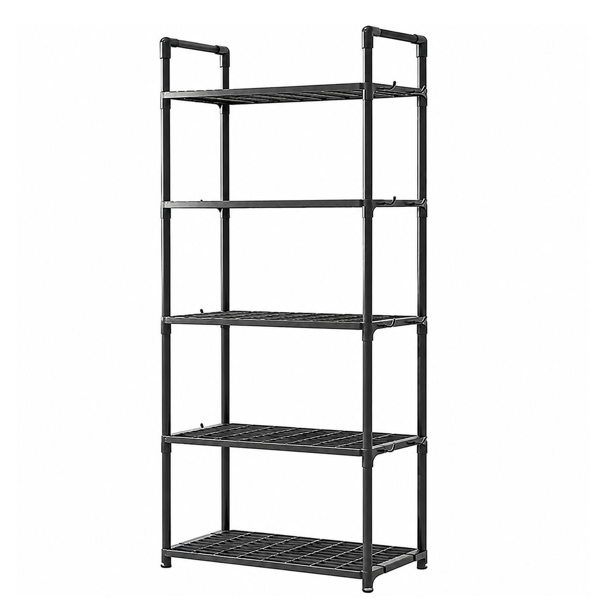 s-zoom.filetakealot-102739846-1.jpg 5 Tier Adjustable Storage Shelves Storage Rack Kitchen Shelf Organizer - Image 1