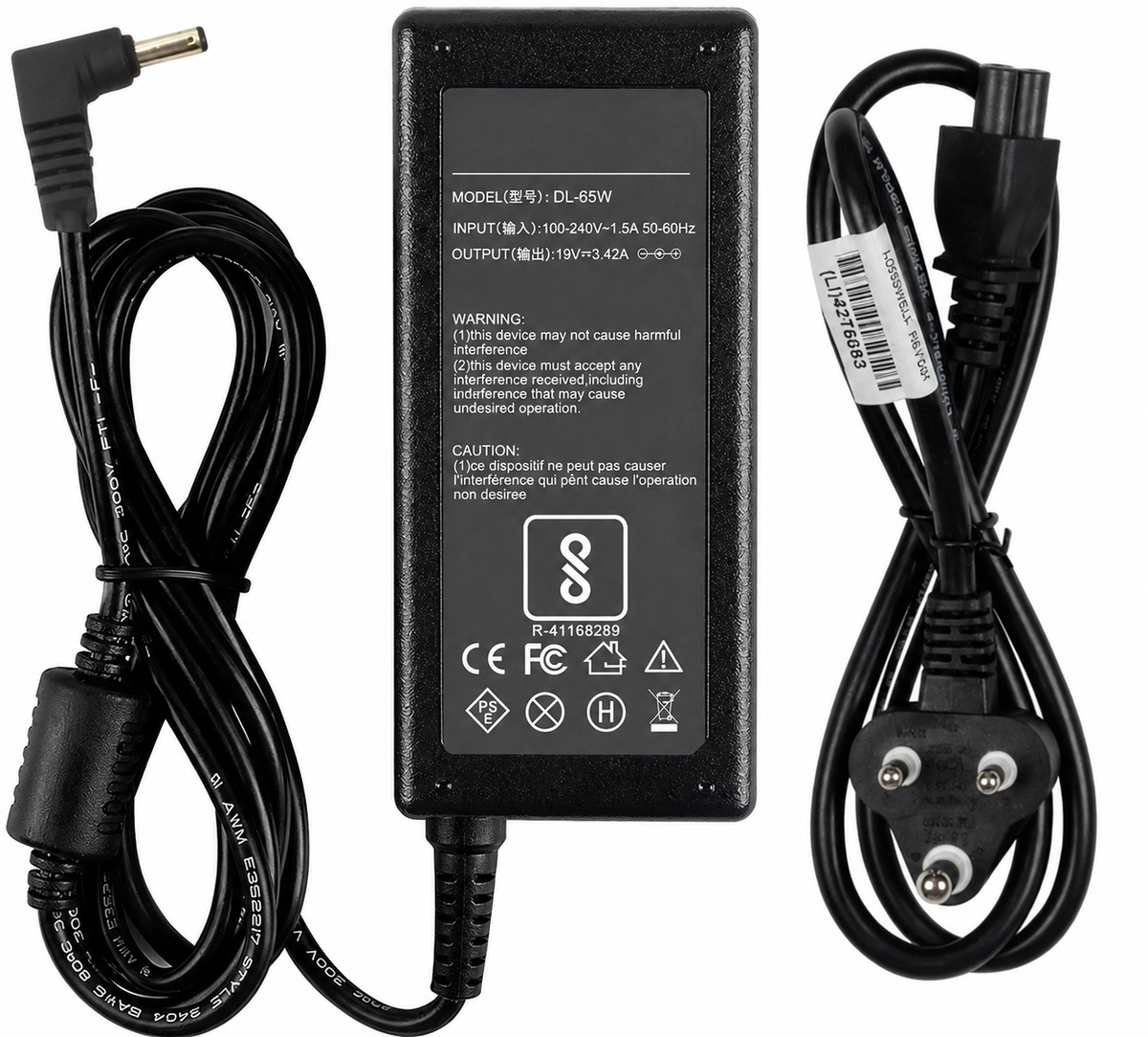 s-zoom.filetakealot-102781030-1.png Compatible with ASUS 65W Laptop Charger 19V 3.42A 4.5x3.0mm Power Adapter - Image 1