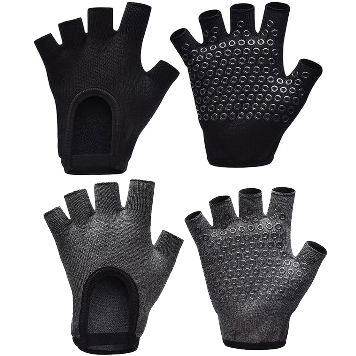 s-zoom.filetakealot-102882695-1.png Pilates Breathable Cotton Workout Gloves Fingerless Yoga Gloves - Image 1