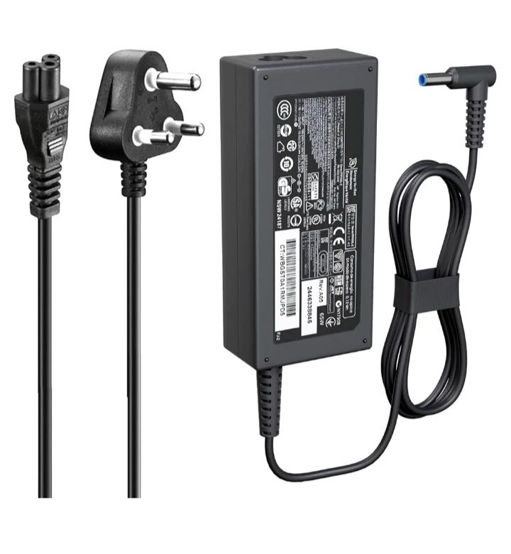 s-zoom.filetakealot-102885393-1.jpg 65W Blue Pin Laptop Charger Compatible With HP (4.5x3.0mm) - By SZ - Image 1