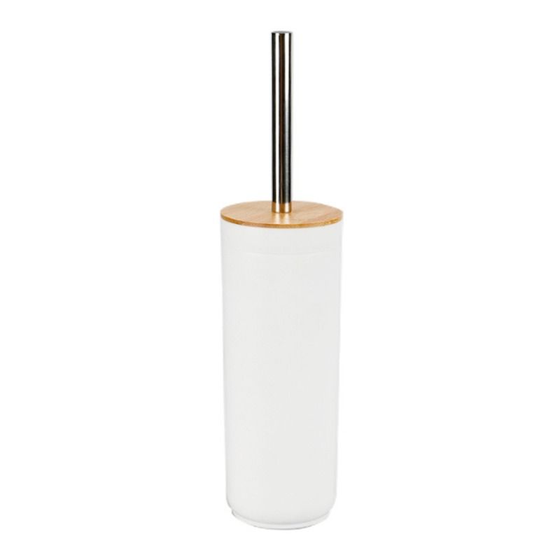s-zoom.filetakealot-102893298-1.jpg Long Handle Bamboo Lid White Toilet Cleaner Brush- 40x9cm - Image 1