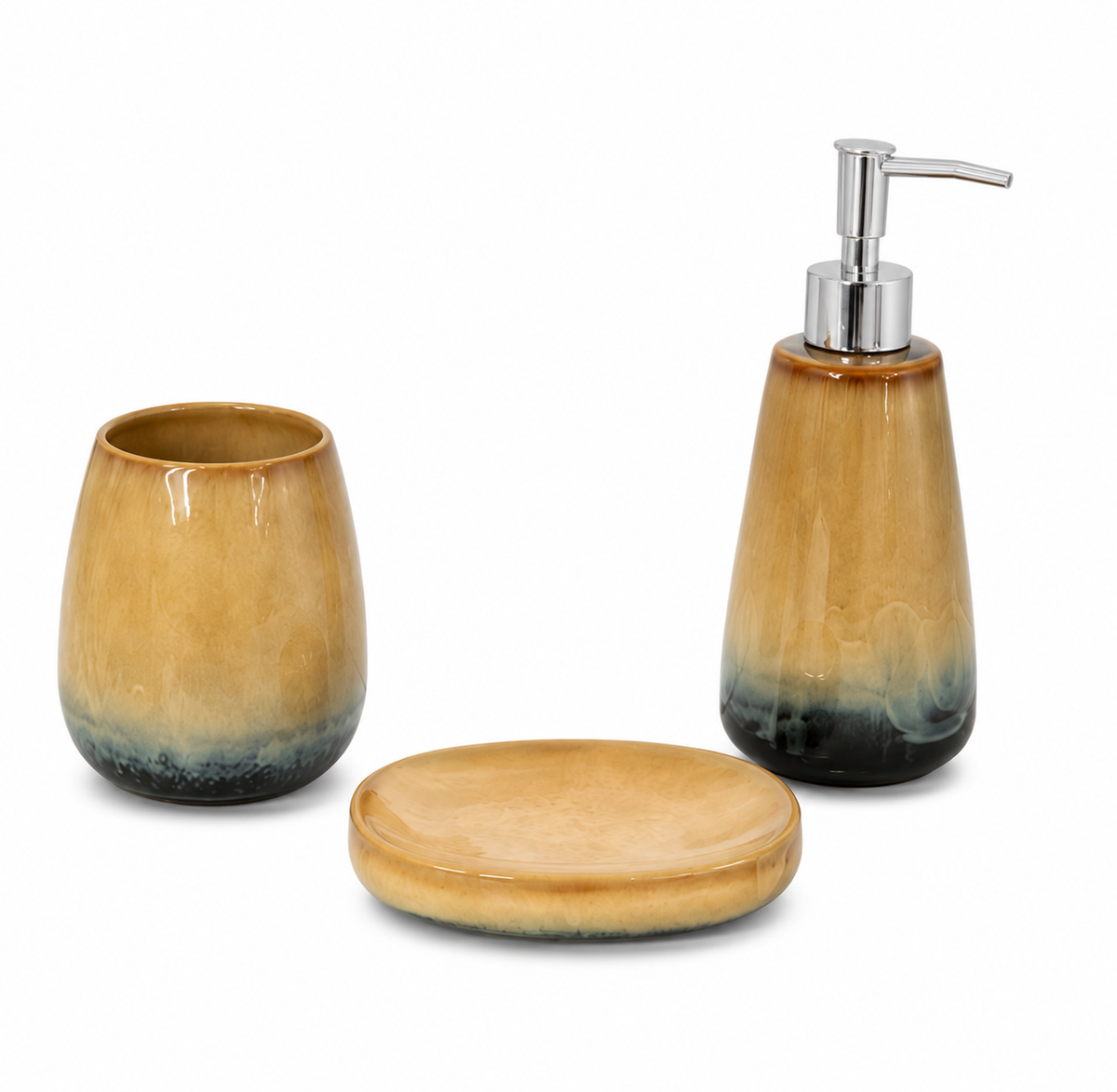 s-zoom.filetakealot-102918081-1.png 3-piece Madame Coco - Turkish Beige Blue Ceramic, Soap Dispenser set - Image 1
