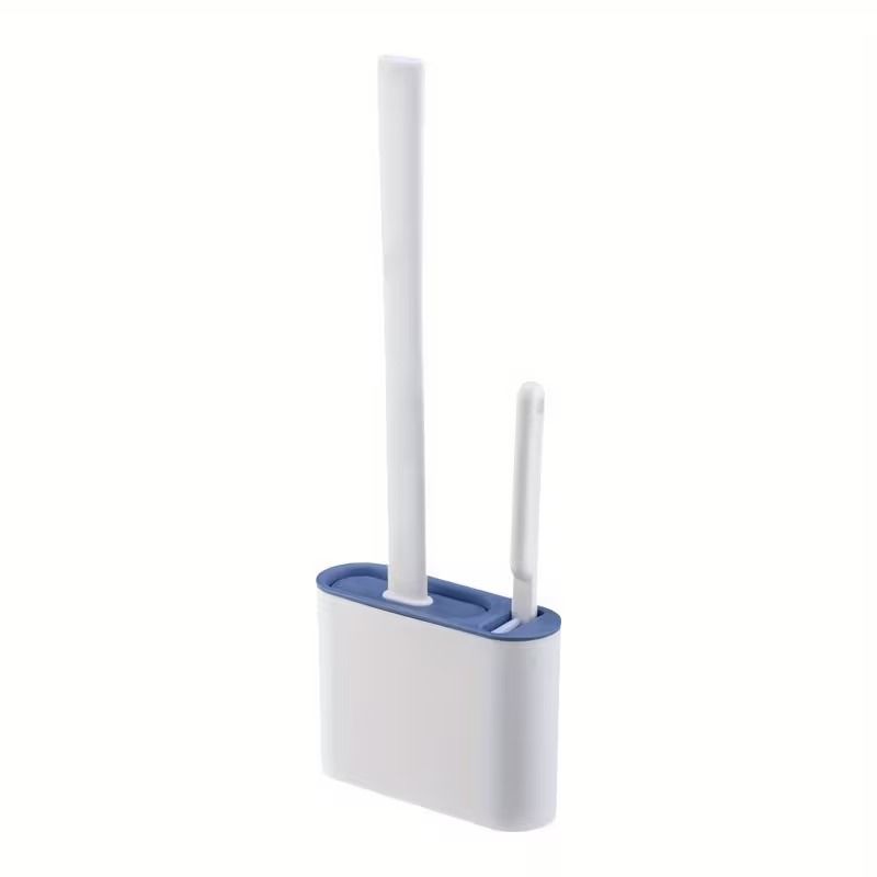 s-zoom.filetakealot-103020774-1.jpg Silicone Wall-Mounted Toilet Brush with Holder - Image 1