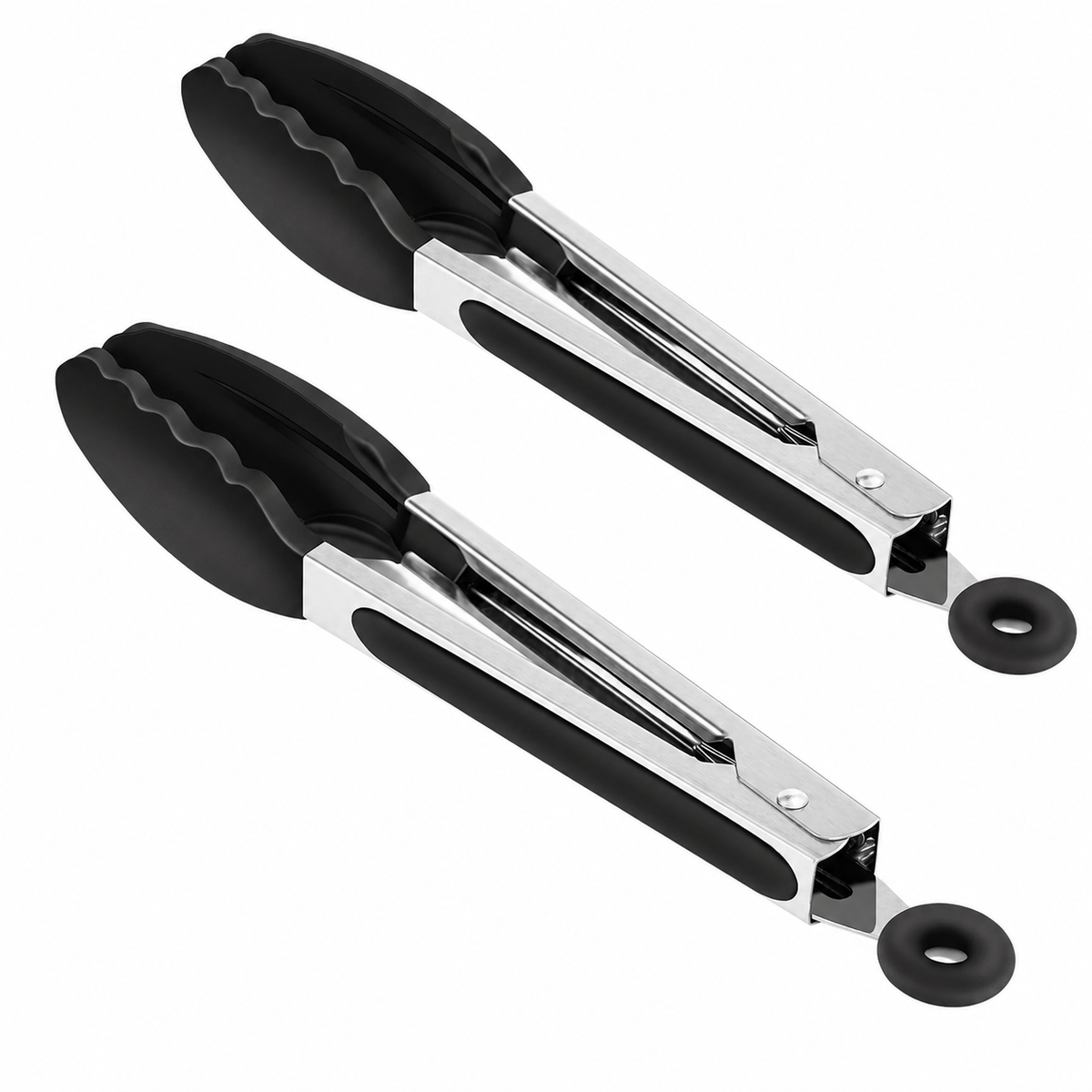 s-zoom.filetakealot-103024119-1.png SKY-TOUCH 2 Pack Silicone Kitchen Tongs 9 Inch - Image 1