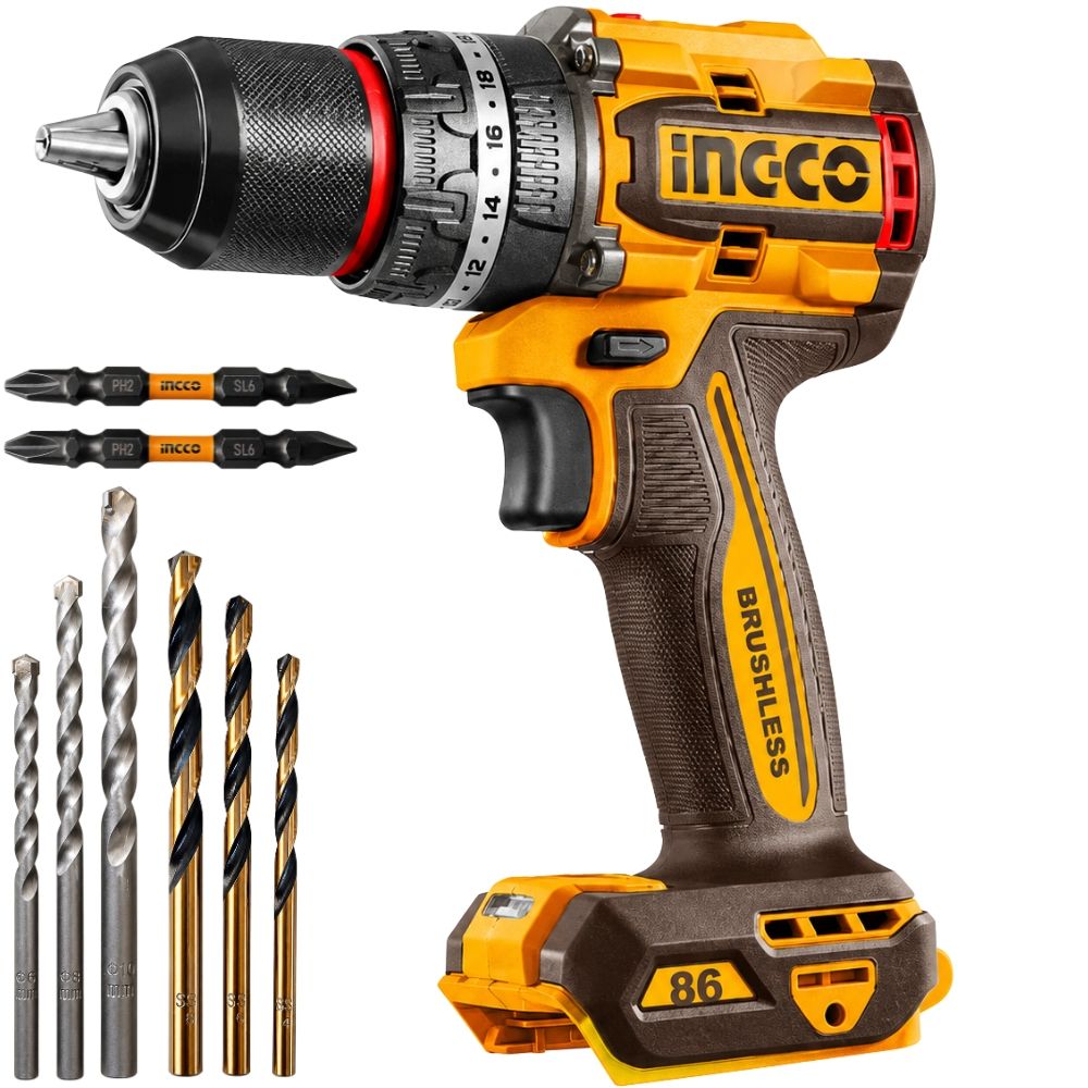 s-zoom.filetakealot-103032055-1.jpg Ingco - Cordless Brushless Impact Drill - 20V - Solo Unit - Image 1