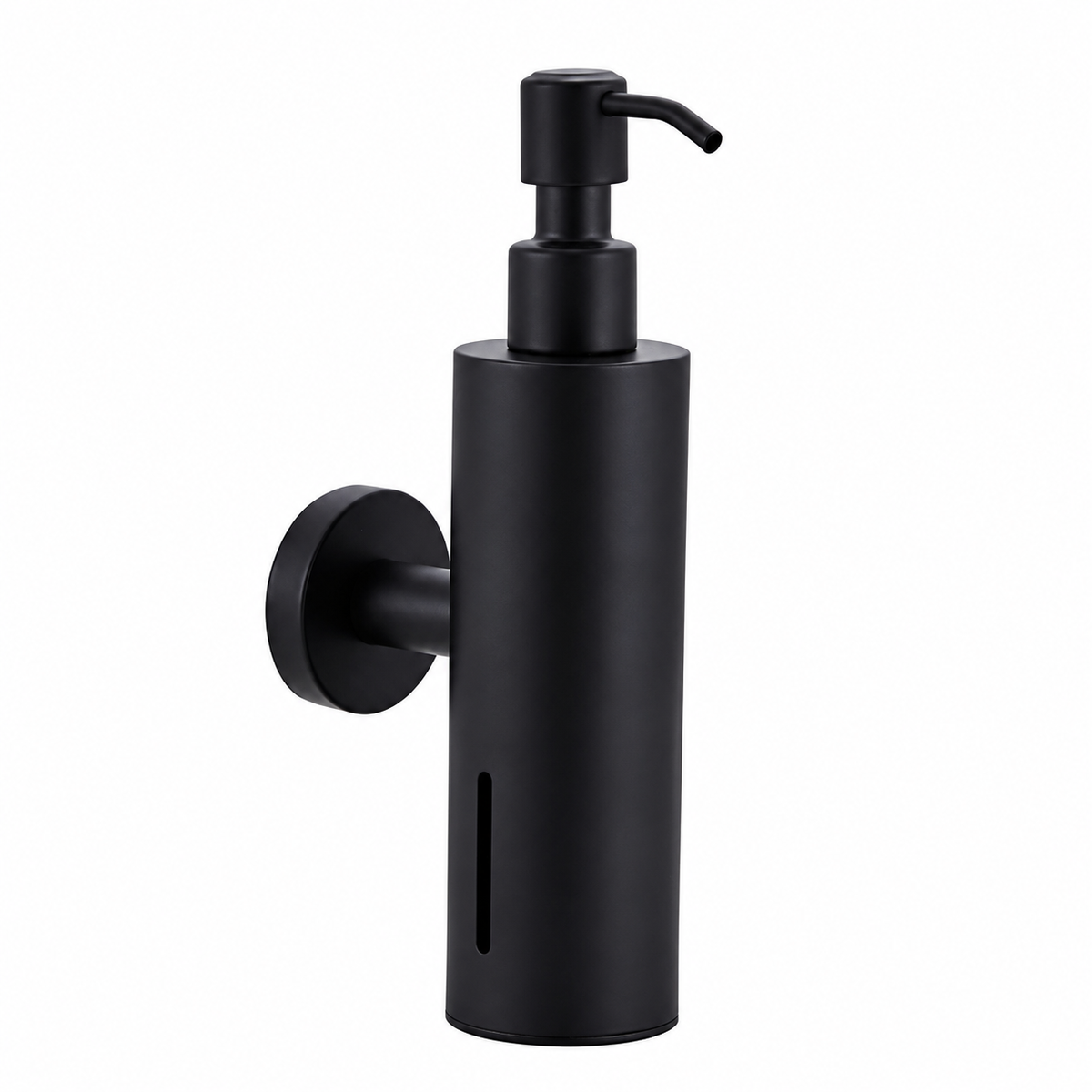 s-zoom.filetakealot-103033337-1.png Wall-Mounted Manual Soap Dispenser with Level Window - Black - Image 1
