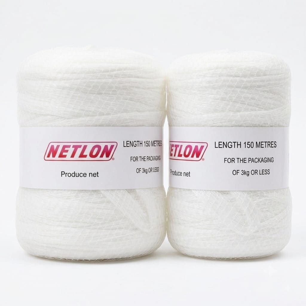 s-zoom.filetakealot-103048300-1.jpg Netlon Tubular Produce Netting Roll (150m) - White Pack of 2 - Image 1
