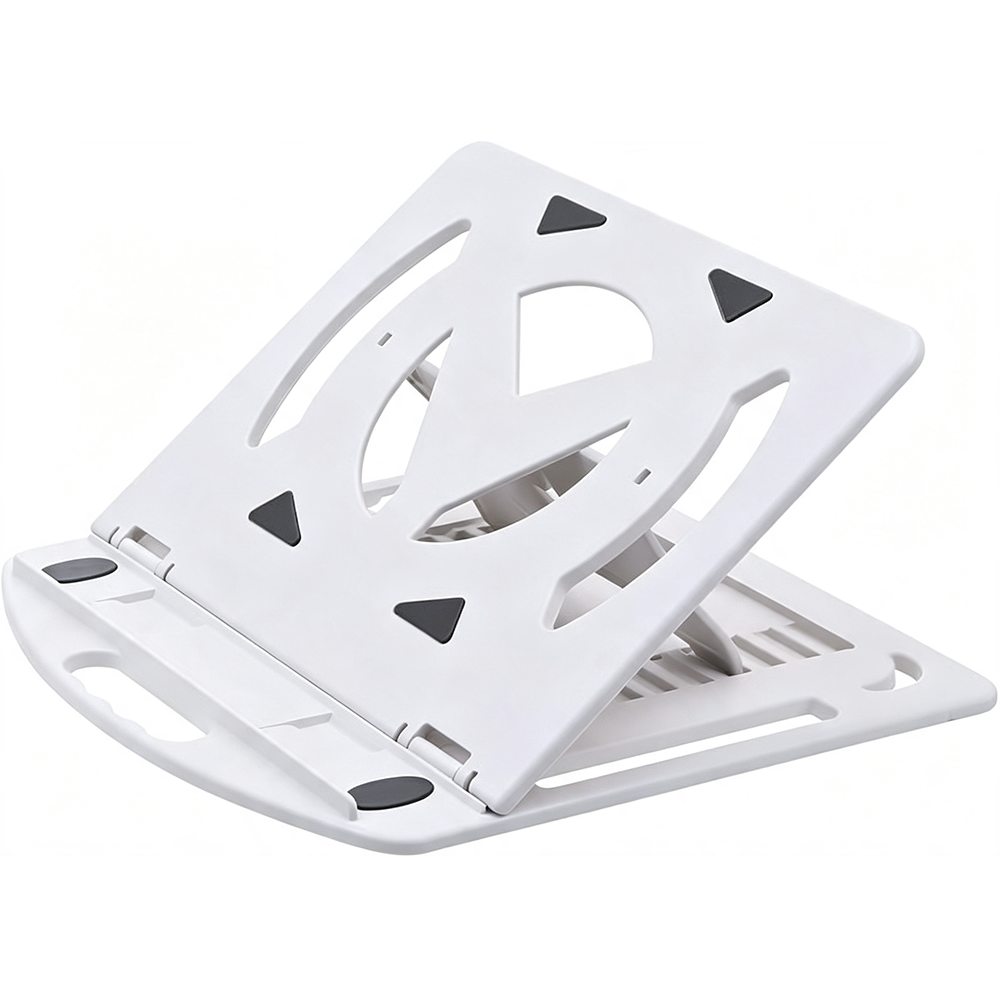 s-zoom.filetakealot-103052541-1.png Rotating Plastic Laptop Stand, Heat-Sink Base with Phone Holder - Image 1
