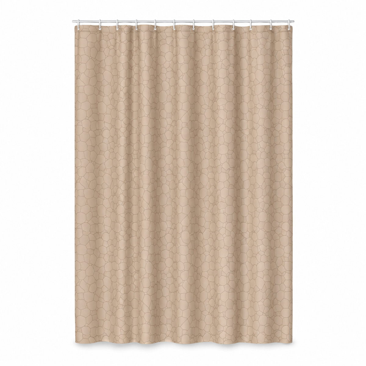 s-zoom.filetakealot-103062253-1.png Pebble Textured EVA Shower Curtain - Light Coffee (180 x 180cm) - Image 1