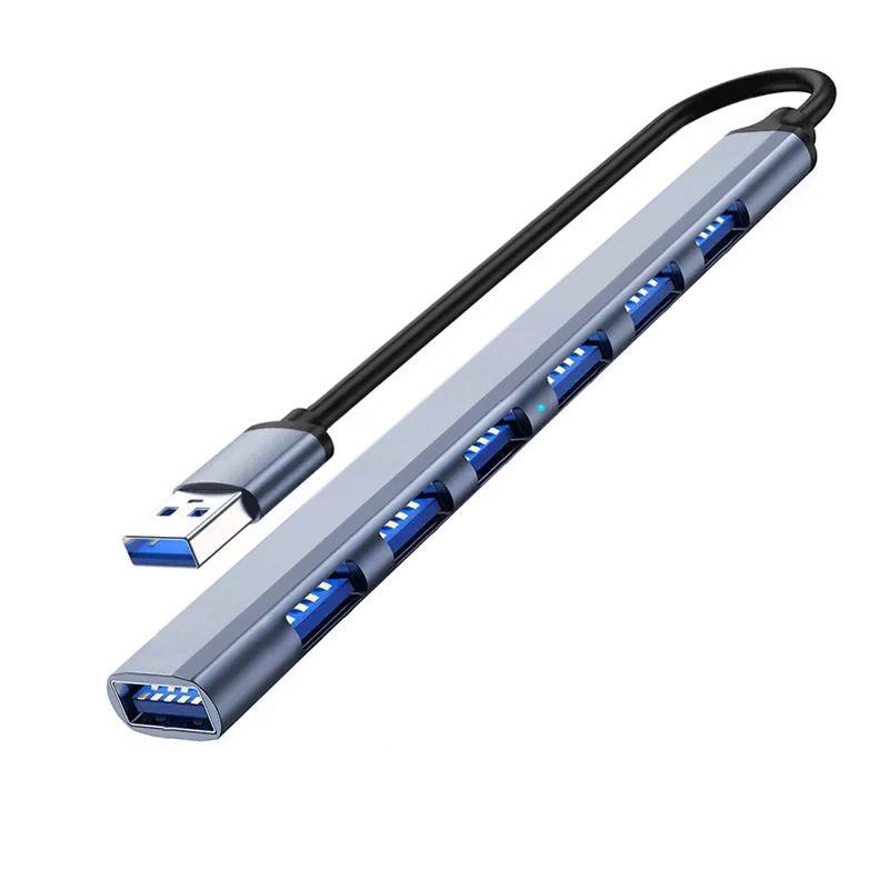 s-zoom.filetakealot-103116758-1.jpg 7-in-1 Hub USB 3.0 Hub High-Speed Multi Splitter Adapter for Laptops PCs - Image 1