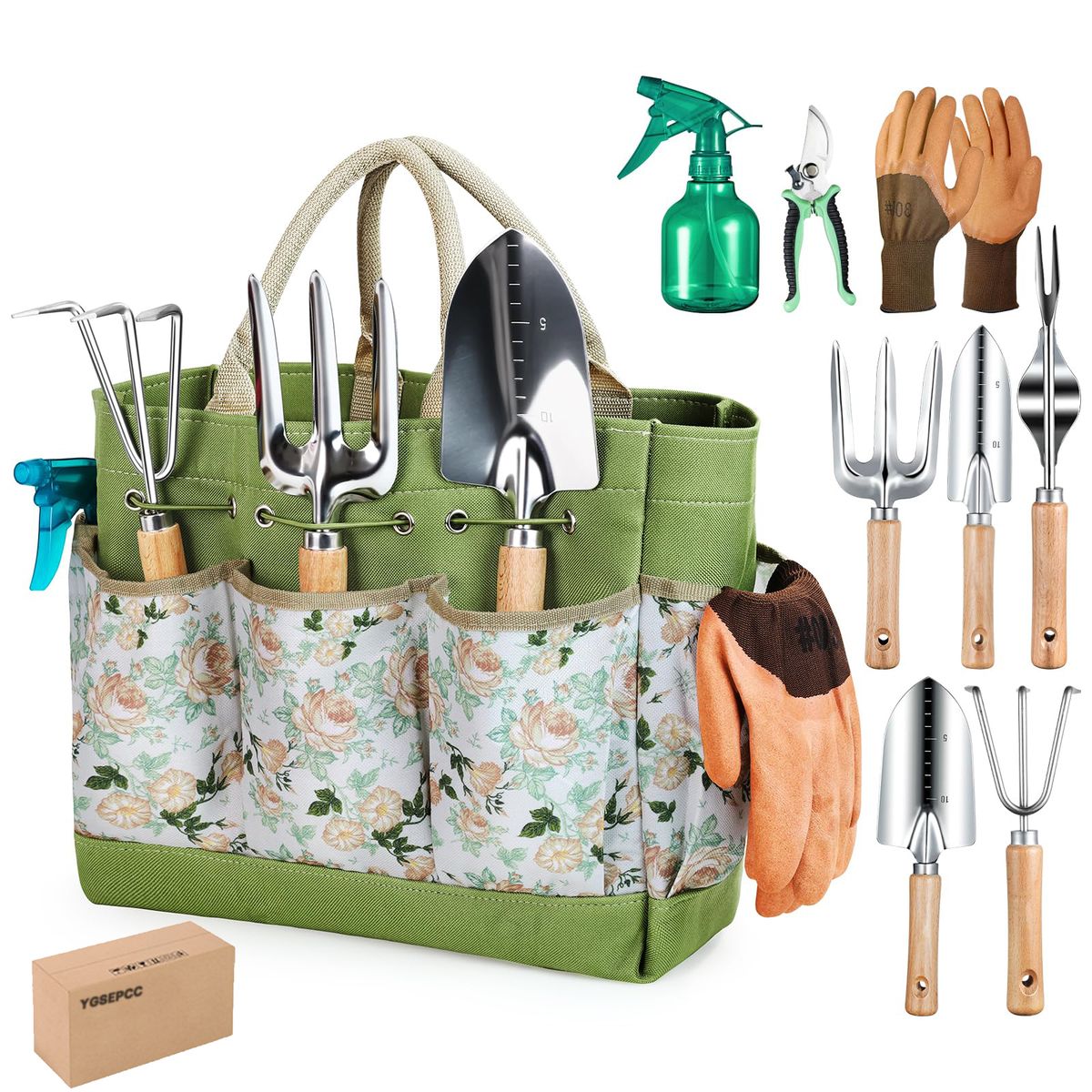 s-zoom.filetakealot-103147198-1.jpg Heavy Duty Gardening Tools with Handbag, Gardening Gifts for Women - Image 1
