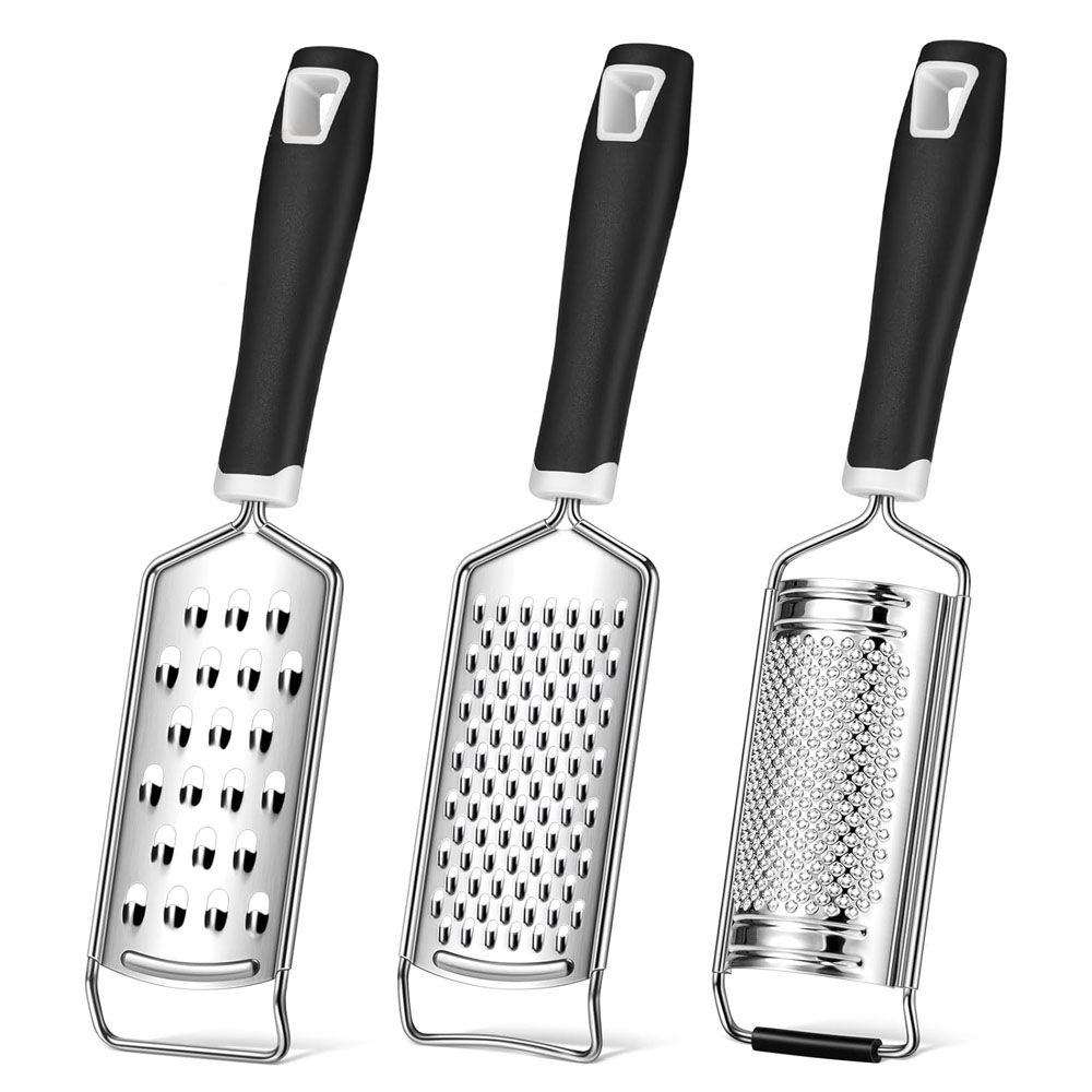 s-zoom.filetakealot-103192428-1.jpg 3 Pieces of Lemon Zester Grater Suit, Cheese Grater, Heavy Duty Kitchen - Image 1