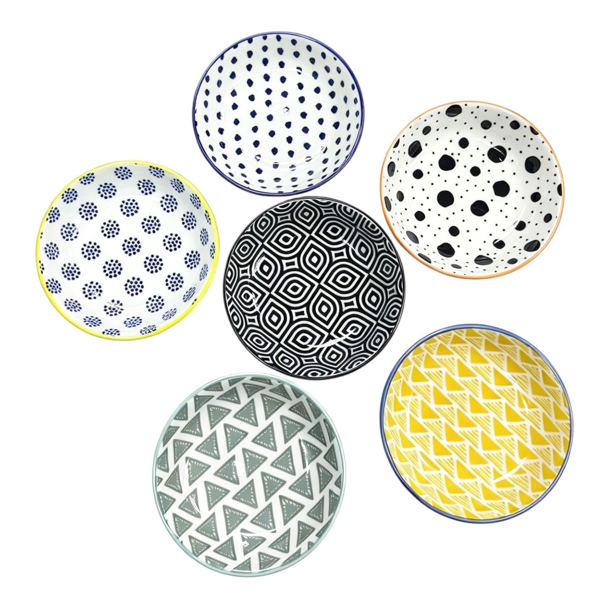 s-zoom.filetakealot-103284666-1.jpg Danny home 6Pcs Ceramic Pinch Bowls Set-022447 - Image 1