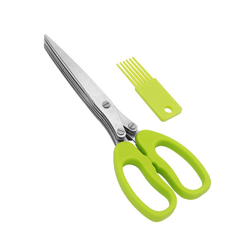 s-zoom.filetakealot-103305848-1.jpg Stainless Steel 5 Blade Kitchen Scissors - Image 1