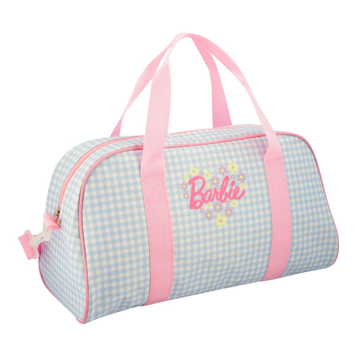s-zoom.filetakealot-103308324-1.jpg Barbie Gingham Duffle Bag - Image 1