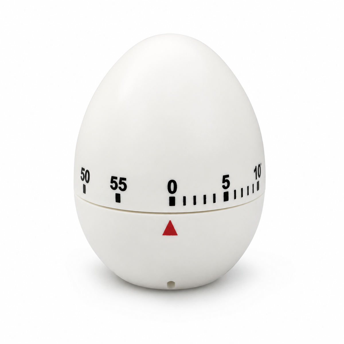 s-zoom.filetakealot-103310254-1.png 60-Minute Mechanical Kitchen Timer - White Egg Shape - Image 1