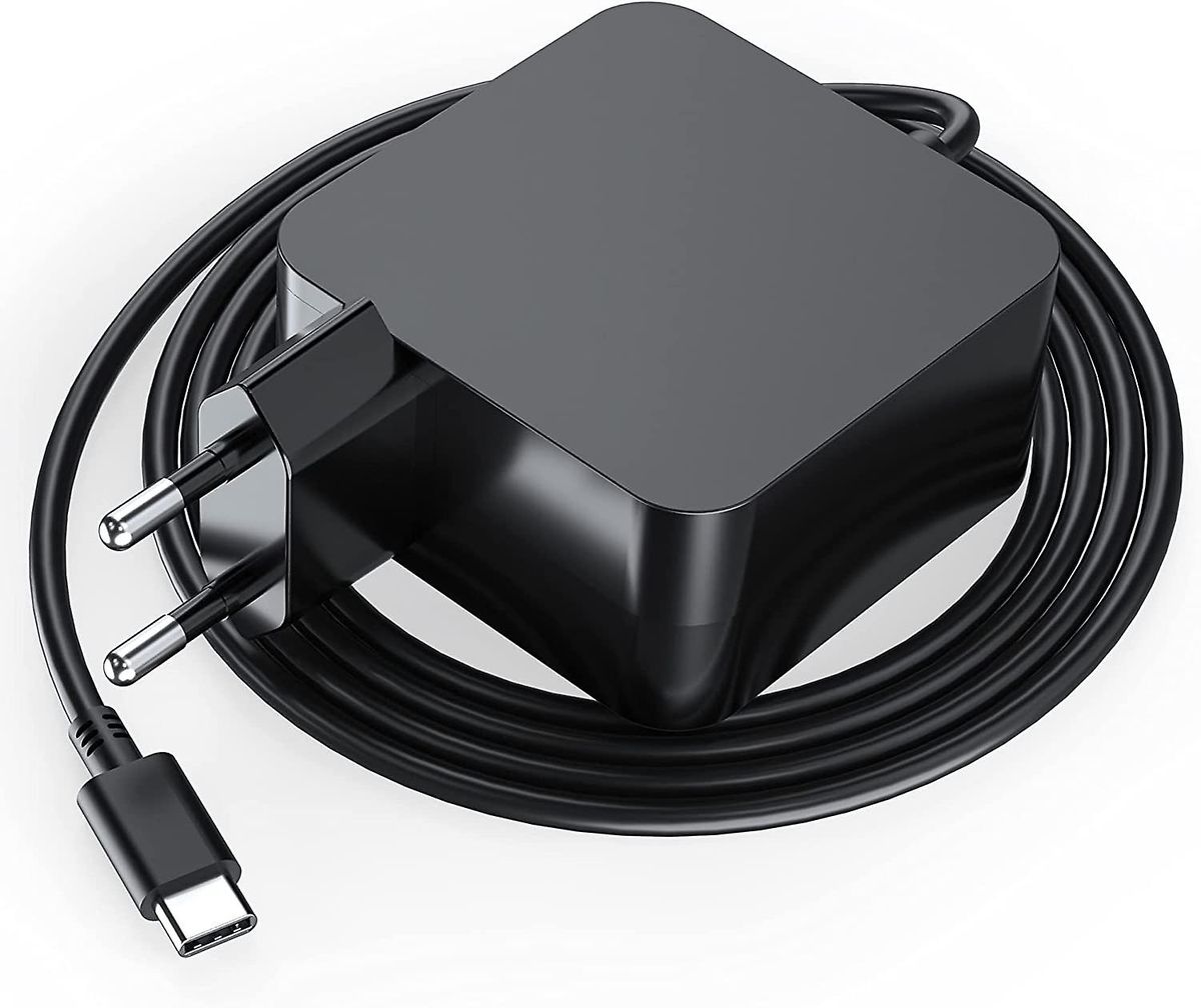 s-zoom.filetakealot-103332351-1.jpg 65W USB-C Laptop Charger Power Adapter with Attached Type-C Cable - Image 1