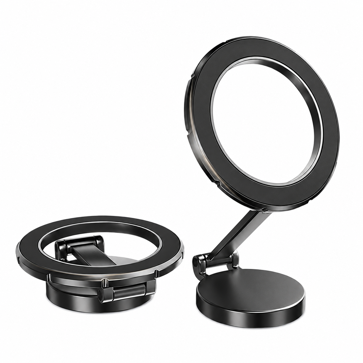 s-zoom.filetakealot-103335904-1.png Foldable Magnetic Phone Stand - Adjustable Desktop Holder for Smartphones - Image 1