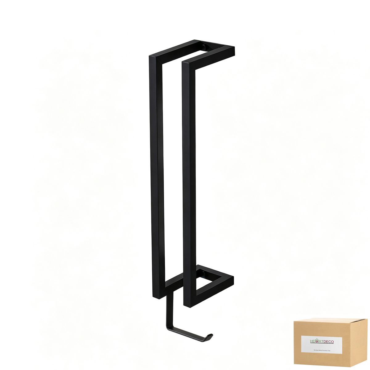s-zoom.filetakealot-103344444-1.jpg Heartdeco Wall Mounted Toilet Paper Holder Tissue Holder with Hooks - Image 1