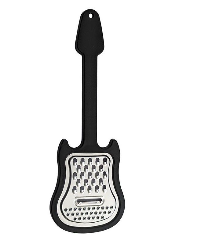 s-zoom.filetakealot-103346148-1.jpg Guitar Shaped Cheese Grater, 3-in-1 Stainless Steel Kitchen Shredder - Image 1