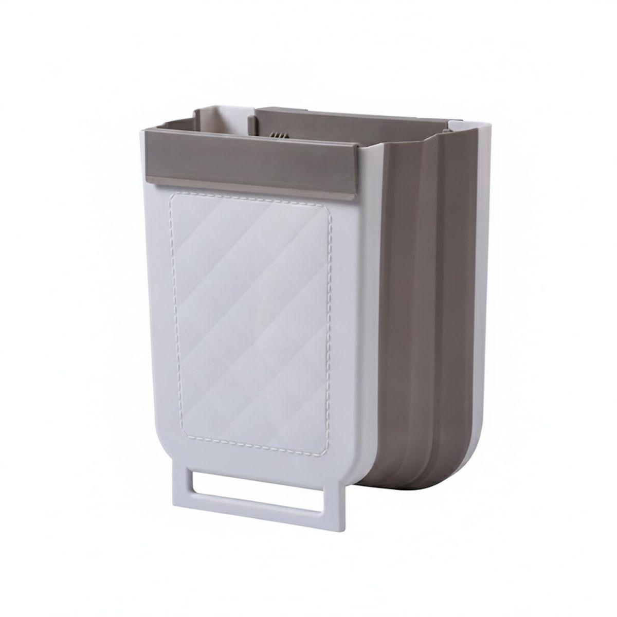 s-zoom.filetakealot-103346824-1.jpg 9L Foldable Hanging Kitchen Trash Bin with Cabinet Door Mounting - Image 1